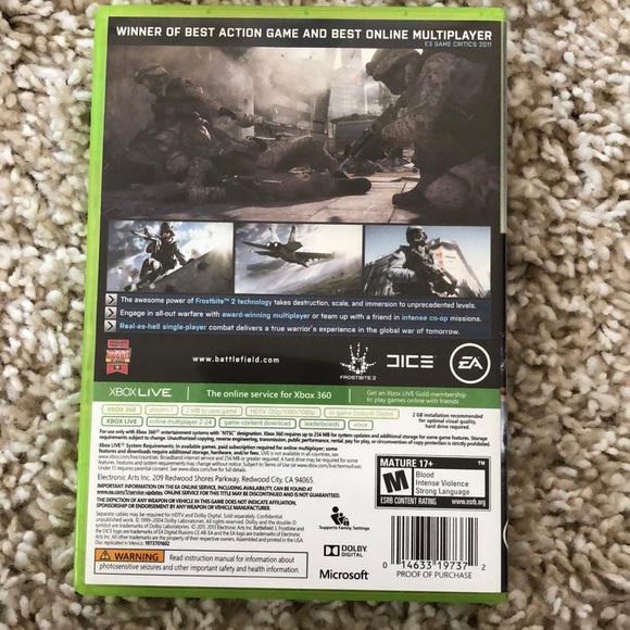Battlefield 3 - Xbox 360 (Used) - Picture 2 of 7